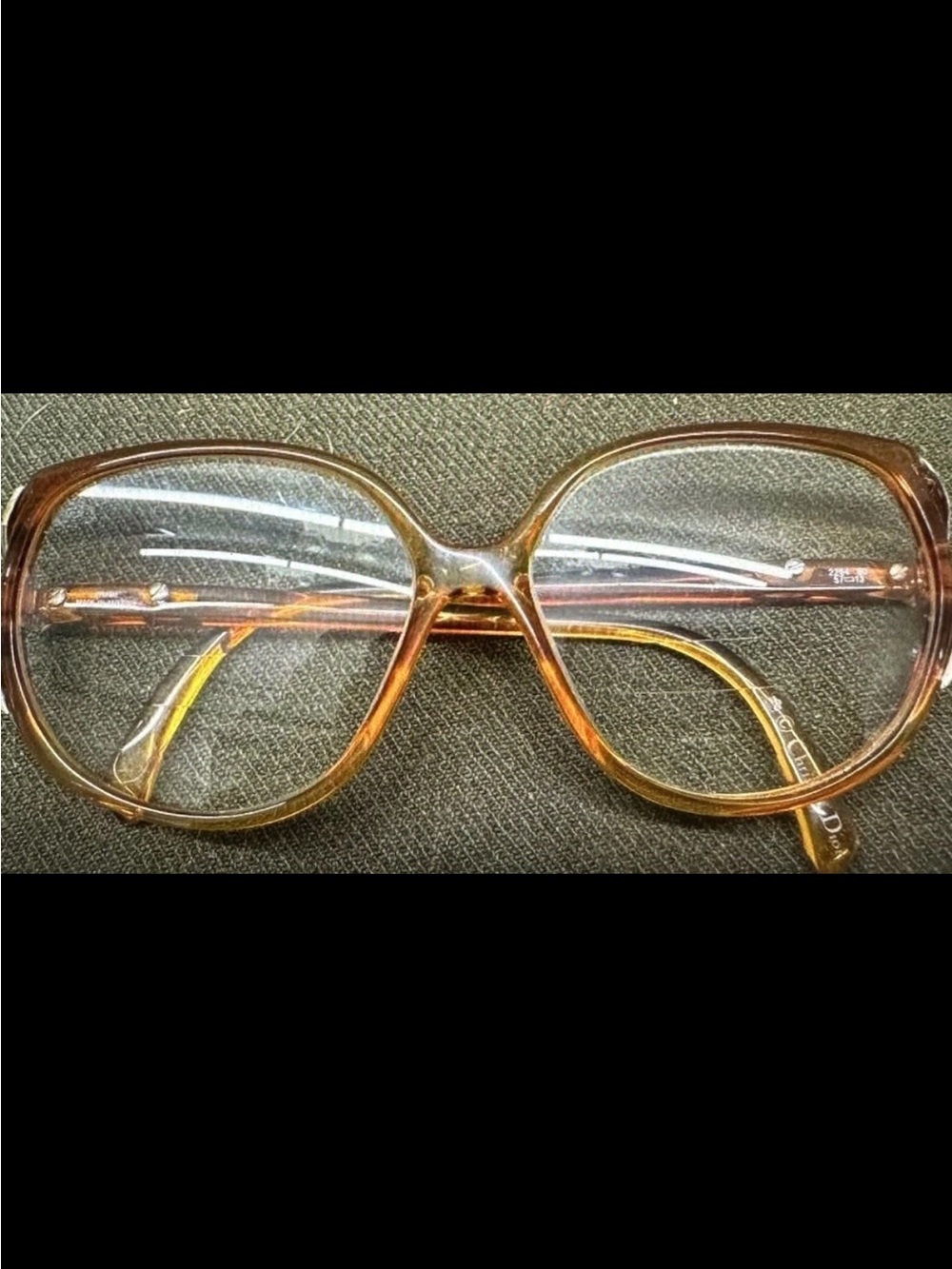 Vintage 80s Oversized Womens Prescription Glasses Christian Dior 2264 80 5173